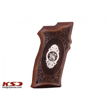 KSD Brand Smith Wesson 5904-5906 Compatible Walnut Grips	KSD-01733