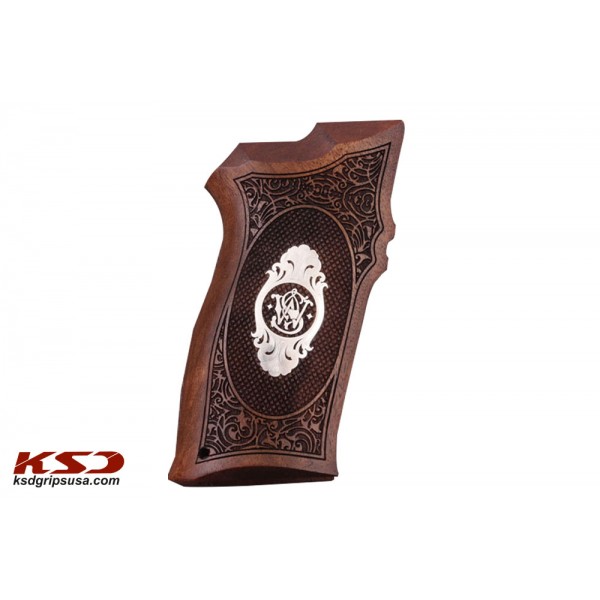 KSD Brand Smith Wesson 5904-5906 Compatible Walnut Grips	KSD-01733