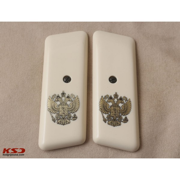 KSD Brand Tokarev TT-33 Compatible Ivory Acrylic Grips	KSD-01538