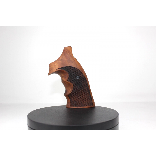 Smith Wesson K/L - Frame Open Back Square Butt Walnut Wood Grips 	KSD-01835