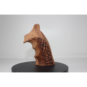 Smith Wesson K/L - Frame Open Back Square Butt Walnut Wood Grips 	KSD-01834