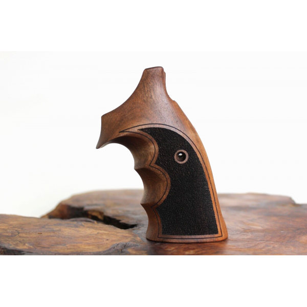 Smith Wesson K/L - Frame Open Back Square Butt Walnut Wood Grips 	KSD-01805