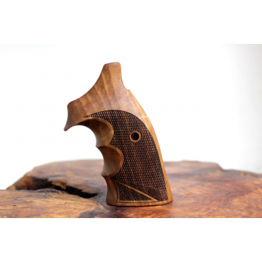 Smith Wesson K/L - Frame Open Back Square Butt Walnut Wood Grips 	KSD-01803