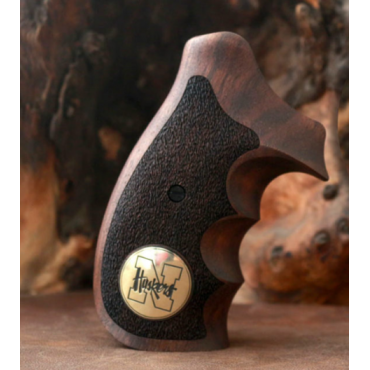 KSD Brand Smith Wesson K/L/X - Frame Round Butt Compatible Walnut Grips 	KSD-01736