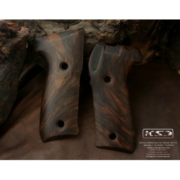 KSD Brand Astra A 900 Compatible Root Walnut Grips 	KSD-01129