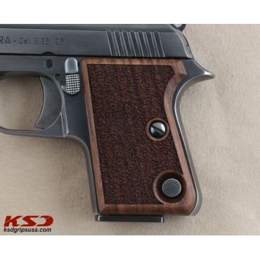 KSD Brand Astra Cub Compatible Walnut Grips Striped(Full) 	KSD-01145