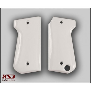 KSD Brand Astra Mod 4000 Compatible White Acrylic Grips 	KSD-01138