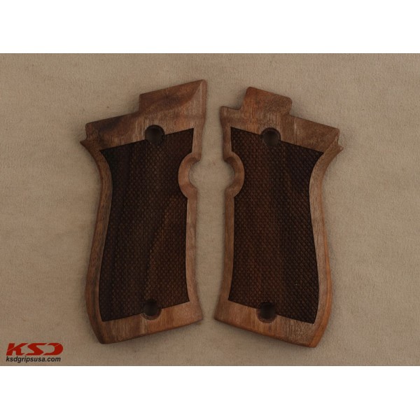 KSD Brand Beretta 81F, 81 FS, 84 F, 84 FS, 84 Cheetah Compatible Walnut Grip 	KSD-00283