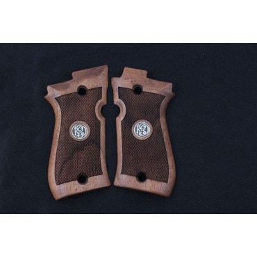 KSD Brand Beretta 81F, 81 FS, 84 F, 84 FS, 84 Cheetah Compatible Walnut Grip 	KSD-00416