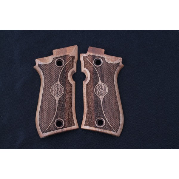 KSD Brand Beretta 81F, 81 FS, 84 F, 84 FS, 84 Cheetah Compatible Walnut Grip 	KSD-00417