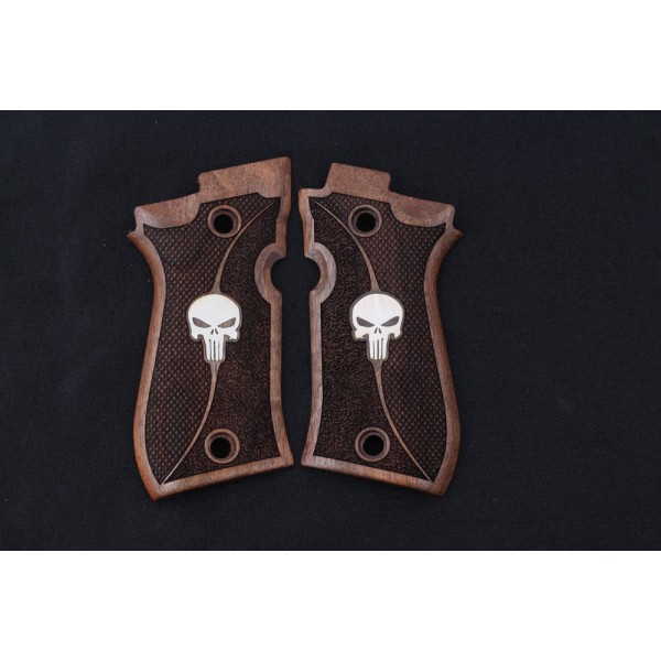 KSD Brand Beretta 81F, 81 FS, 84 F, 84 FS, 84 Cheetah Compatible Walnut Grip 	KSD-00421