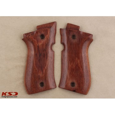 KSD Brand Beretta 81F, 81 FS, 84 F, 84 FS, 84 Cheetah Compatible Rosewood Grips 	KSD-00286