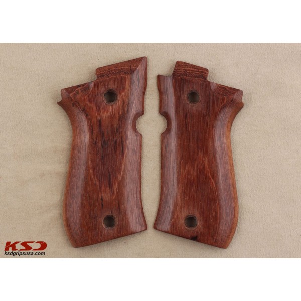 KSD Brand Beretta 81F, 81 FS, 84 F, 84 FS, 84 Cheetah Compatible Rosewood Grips 	KSD-00286