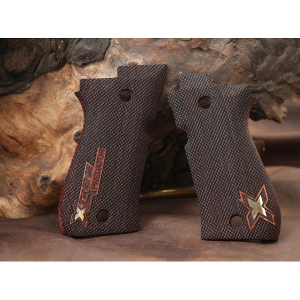 KSD Brand Beretta 81F, 81 FS, 84 F, 84 FS, 84 Cheetah Compatible Rosewood Grip 	KSD-00287