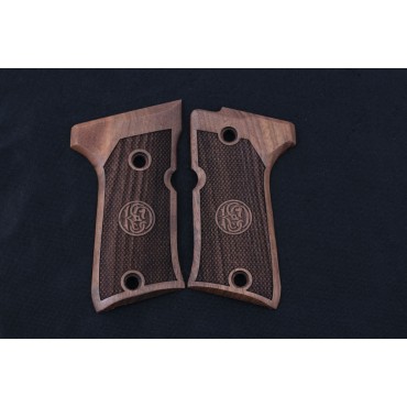 KSD Brand Beretta 92 Compact Compatible Walnut Grips Diamond 	KSD-00379