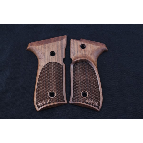 KSD Brand Beretta 92FS, 92A1, 92G, 92D, 96, M9 Compatible Walnut Grips Diamond 	KSD-00330