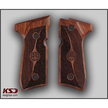 KSD Brand Beretta 92FS, 92A1, 92G, 92D, 96, M9 Compatible Walnut Grip	KSD-00347