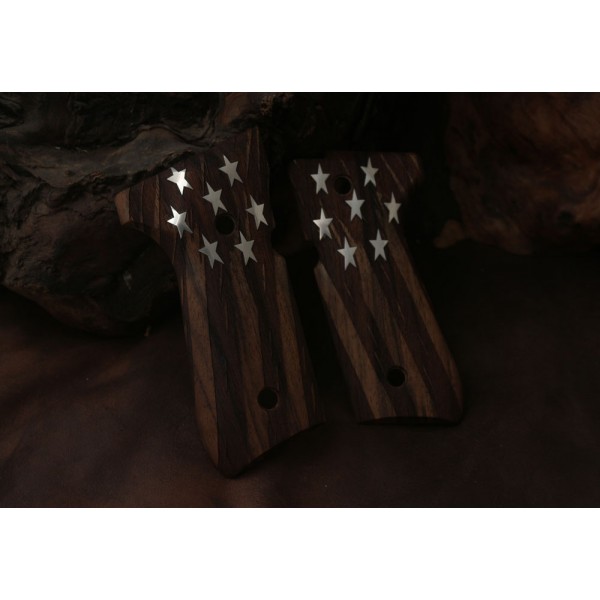 KSD Brand Beretta 92FS, 92A1, 92G, 92D, 96, M9 Compatible Walnut Custom Grip 	KSD-00348