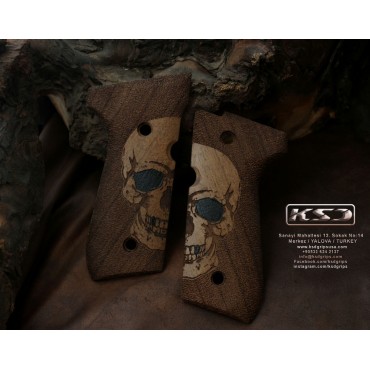 KSD Brand Beretta 92FS, 92A1, 92G, 92D, 96, M9 Compatible Walnut Grip	KSD-00349