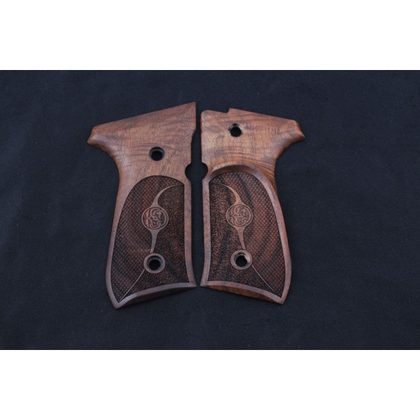 KSD Brand Beretta 92FS, 92A1, 92G, 92D, 96, M9 Compatible Walnut Grip	KSD-00457