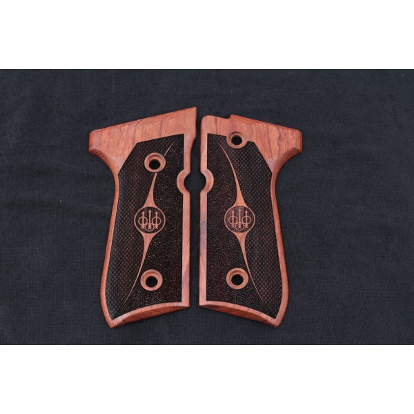 KSD Brand Beretta 92FS, 92A1, 92G, 92D, 96, M9 Compatible Rosewood Grip 	KSD-00356