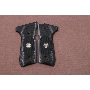 KSD Brand Beretta 92FS, 92A1, 92G, 92D, 96, M9 Compatible Black Acrylic Grip	KSD-00359