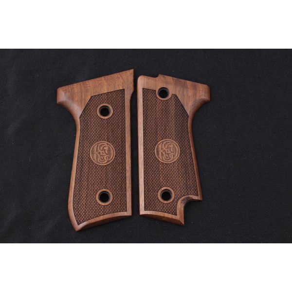 KSD Brand Beretta 92S Compatible Walnut Grips Diamond	KSD-00386