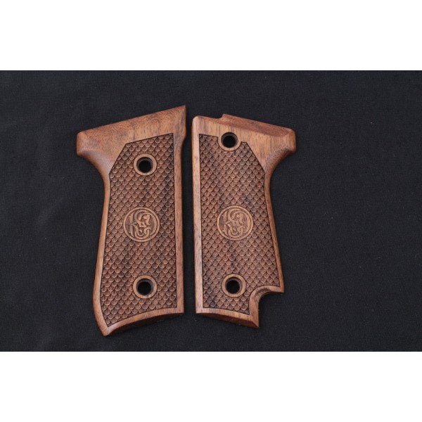 KSD Brand Beretta 92S Compatible Walnut Grips Dragon Skin	KSD-00387