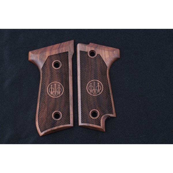 KSD Brand Beretta 92S Compatible Walnut Grips Diamond	KSD-00398