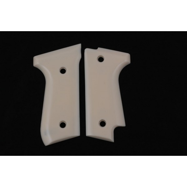 KSD Brand Beretta 92S Compatible Ivory Acrylic Grips	KSD-00390