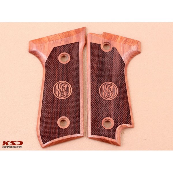 KSD Brand Beretta 92S Compatible Rosewood Grips Diamond	KSD-00263