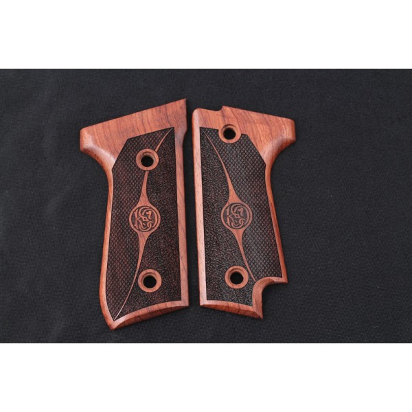 KSD Brand Beretta 92S Compatible Rosewood Grips Double-Checkering	KSD-00388