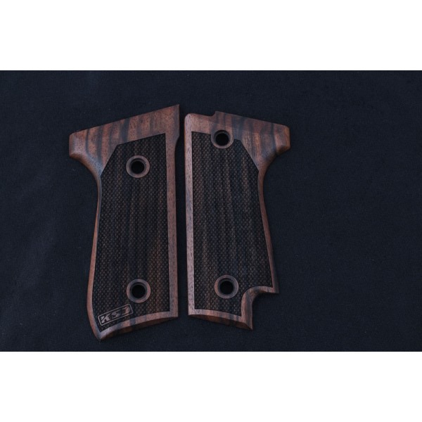 KSD Brand Beretta 92S Compatible Root Walnut Grips Diamond	KSD-00389