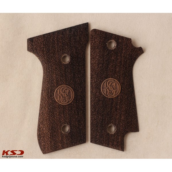 KSD Brand Beretta 92S Rare Compatible Walnut Grips Striped(Full)	KSD-00268