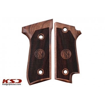 KSD Brand Beretta 92S Rare Compatible Walnut Grips Diamond	KSD-00341