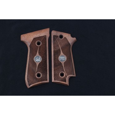 KSD Brand Beretta 92S Rare Compatible Walnut Grips Double-Checkering	KSD-00464