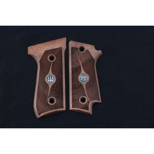 KSD Brand Beretta 92S Rare Compatible Walnut Grips Double-Checkering	KSD-00464