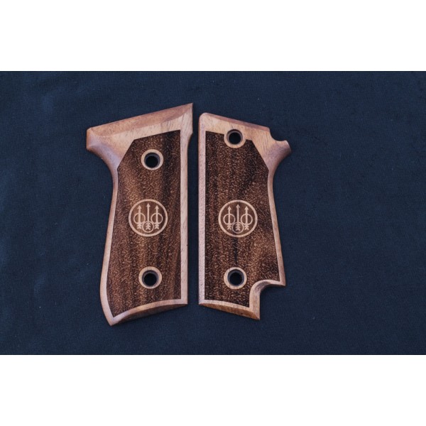 KSD Brand Beretta 92S Rare Compatible Walnut Grips Stripled	KSD-00465