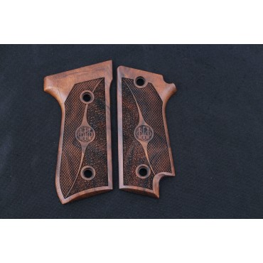 KSD Brand Beretta 92S Rare Compatible Walnut Grips Double-Checkering	KSD-00466