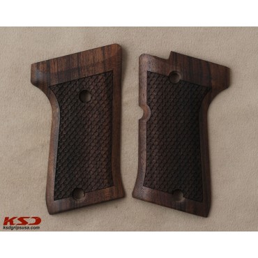 KSD Brand Beretta Compact Type M Compatible Walnut Grips Dragon Skin	KSD-00328