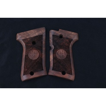 KSD Brand Beretta Compact Type M Compatible Root Walnut Grips Stripled	KSD-00462