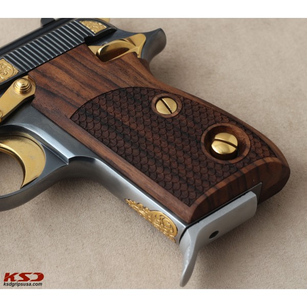 KSD Brand Beretta Mod 70 - 70 S - 71 PUMA Compatible Walnut Grips Dragon Skin	KSD-00274