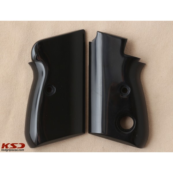 KSD Brand Beretta Mod 70 - 70 S - 71 PUMA Compatible Black Acrylic Grips	KSD-00273