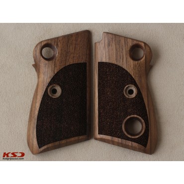 KSD Brand Beretta Mod 71 - 72 - 75 Jaguar Compatible Walnut Grips Stripled	KSD-00279