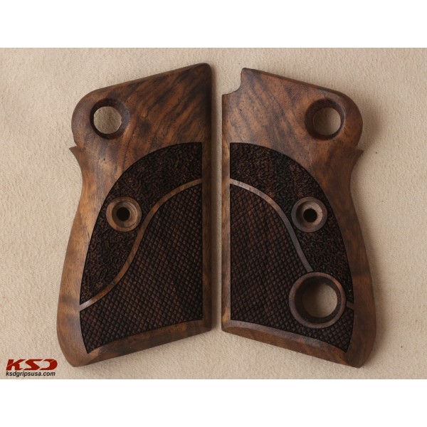 KSD Brand Beretta Mod 71 - 72 - 75 Jaguar Compatible Walnut Grip	KSD-00280