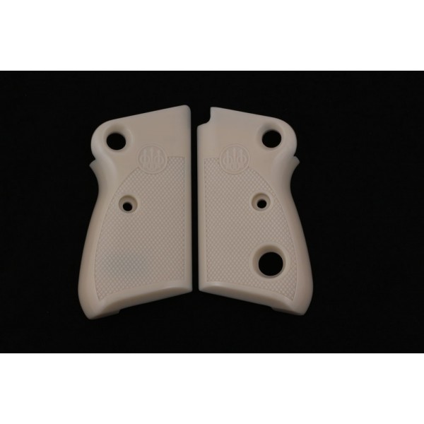 KSD Brand Beretta Mod 71 - 72 - 75 Jaguar Compatible Ivory Acrylic Grip Diamond	KSD-00412