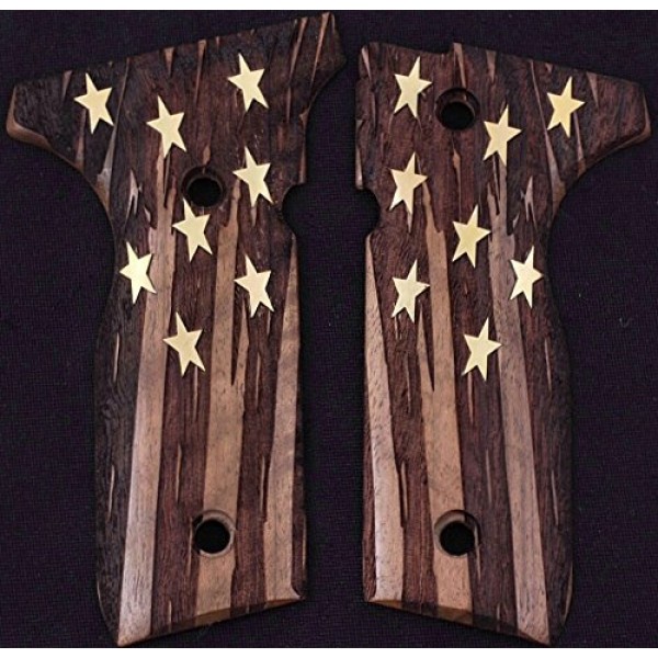 KSD Brand Beretta Mod 8000 / 8040 F Stoger Compatible Walnut Grip American Flag	KSD-00314