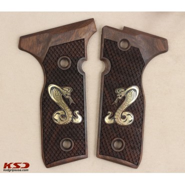 KSD Brand Beretta Mod 8000 / 8040 F Stoger Compatible Walnut Grips Dragon Skin	KSD-00317