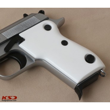 KSD Brand Beretta Mod 951 Compatible White Acrylic Grips	KSD-00301