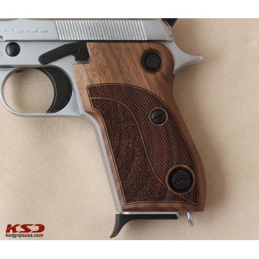 KSD Brand Beretta Mod 951 Compatible Walnut Grips Double-Checkering	KSD-00297